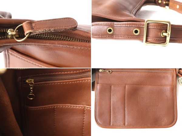 ち*ぽ様 オールドcoach ブラウンレザー バッグ COACH オールドコーチ レザー 2way ショルダーバッグ