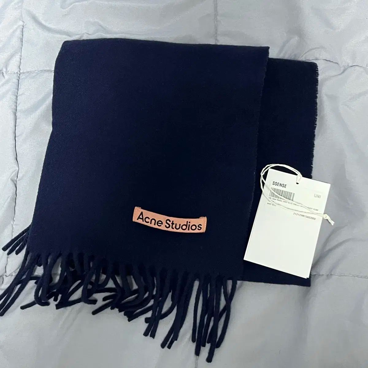 Acne Studios アクネストゥディオズ ナロー マフラー ネイビー