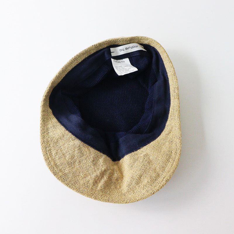 マチュアーハ mature ha. jute drape cap ジュートドレープ
