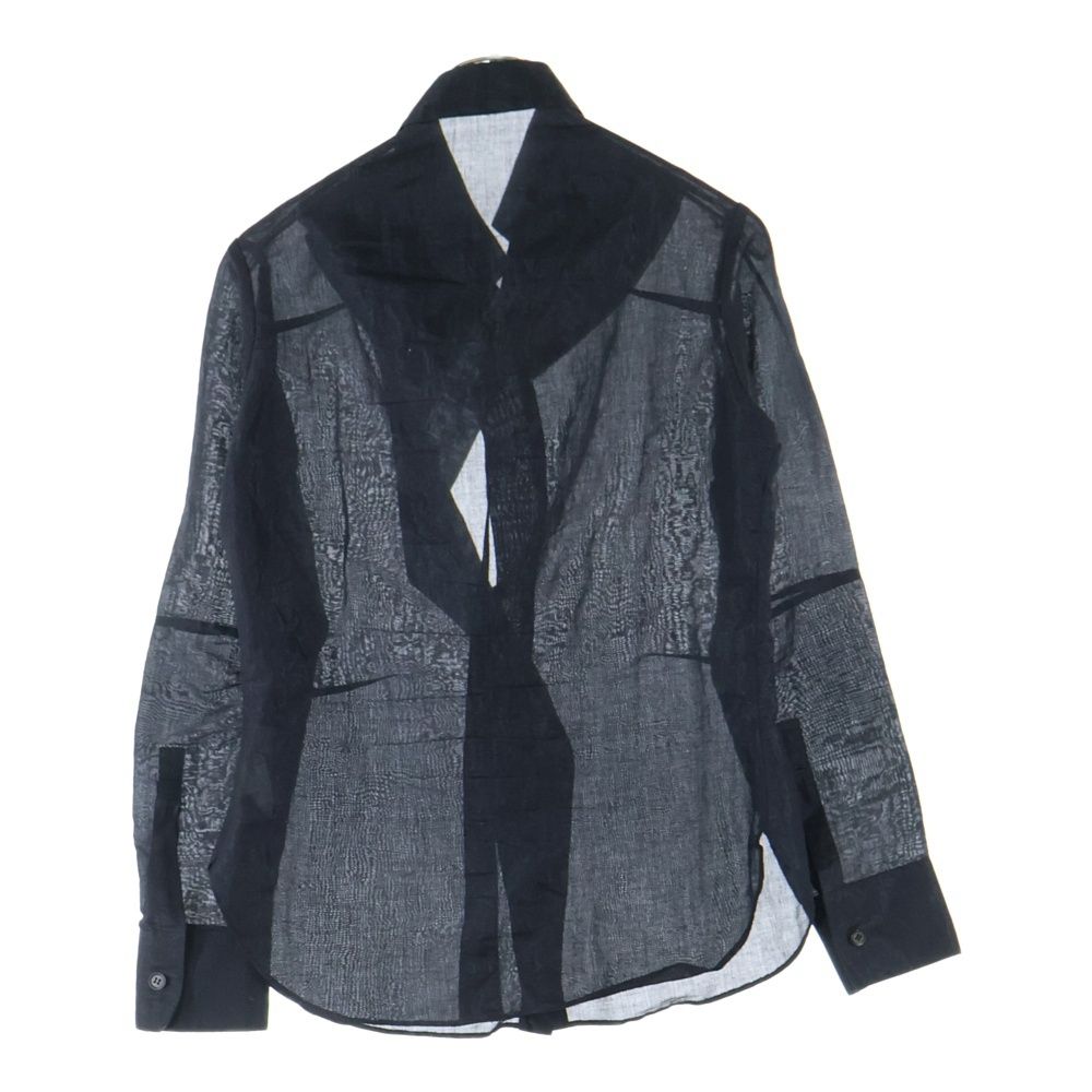 Yohji Yamamoto ヨウジヤマモト 13AW コットン シャツカーディガン ブラック FQ-B15-023