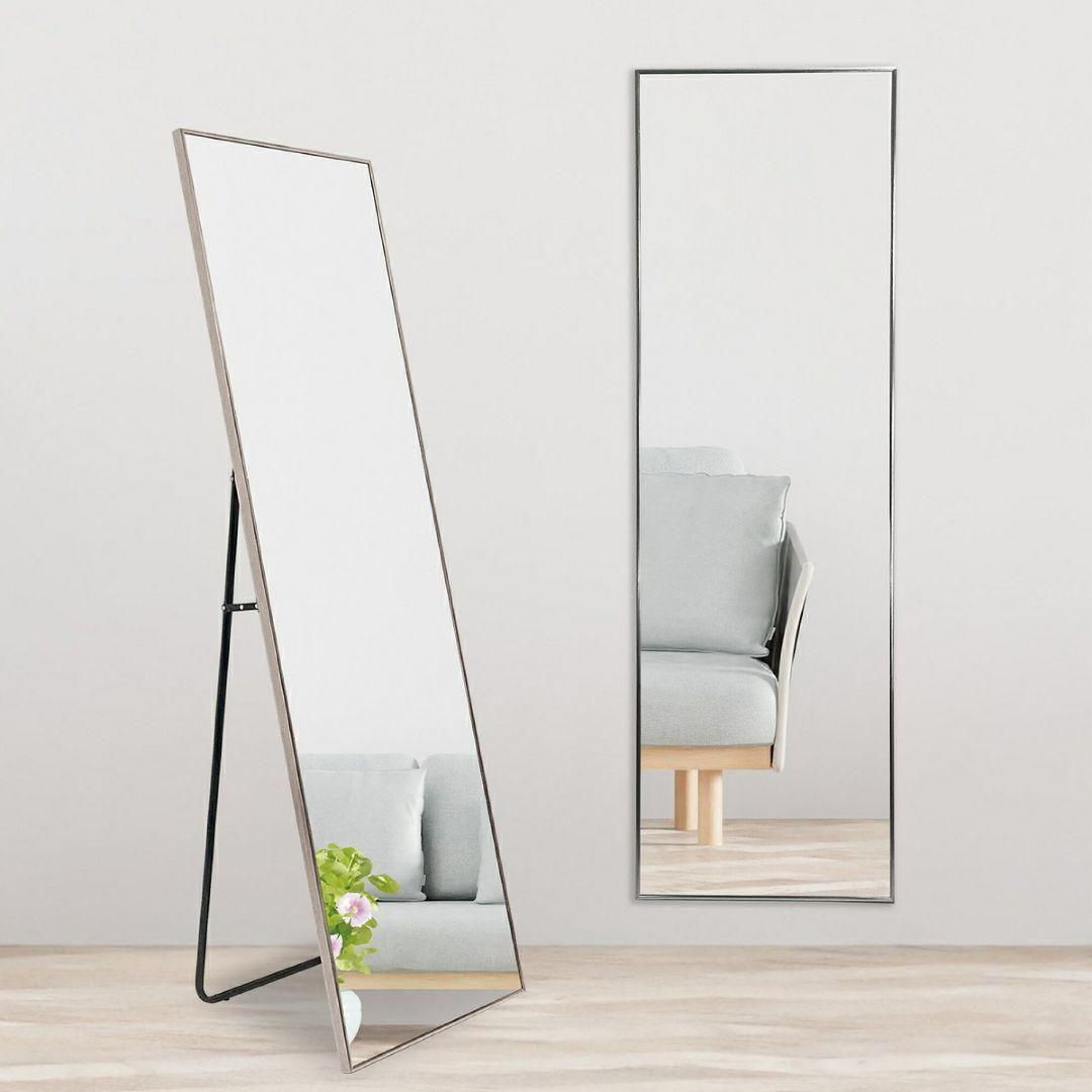 スタンドミラー 150cmx40cm 全身鏡 ゴールド 1421 スタンドミラー 150cmx40cm 全身鏡 ゴールド 1421