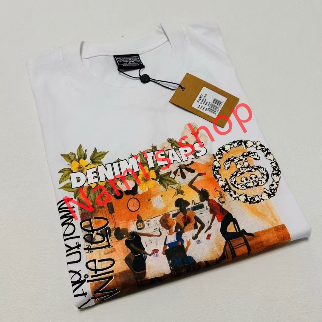 新品✨Stussy x Denim Tears Annie Lee Tee White - メルカリ