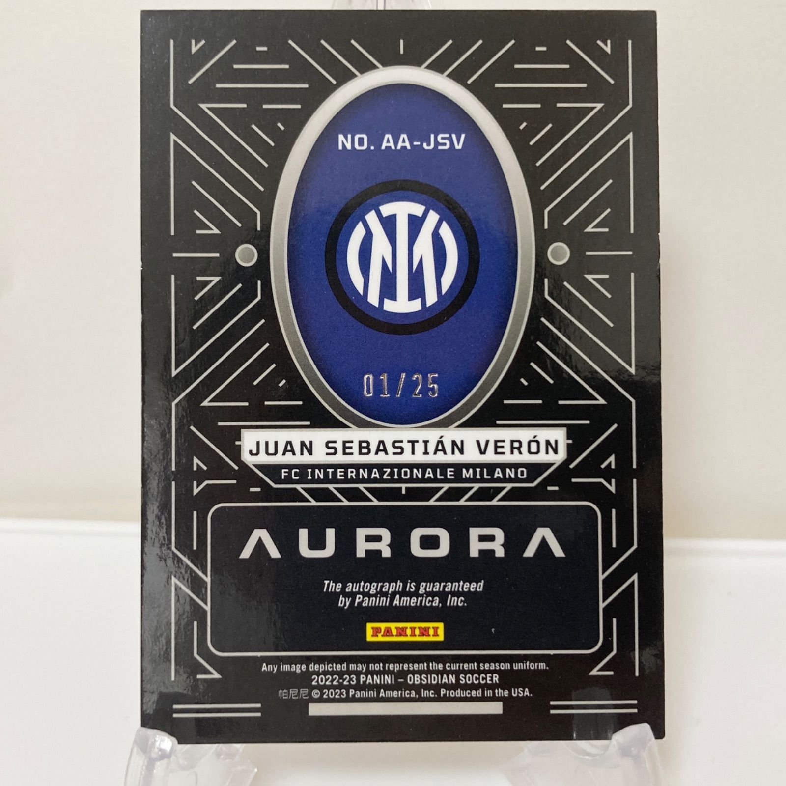 Juan Sebastian Veron 直筆サイン 25枚限定 フアン・セバスティアン