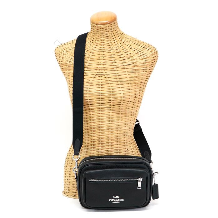 COACH コーチ エリアス クロスボディー オール本革 グレー 超美品