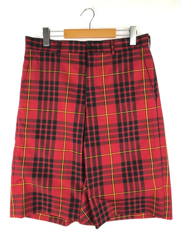 メンズ COMME des GARCONS HOMME PLUS コムデギャルソンオムプリュス 20AW CHECKERED BONDAGE SHORT PANTS PF-P005 ショートパンツ 151-250410-hi-49-TAG