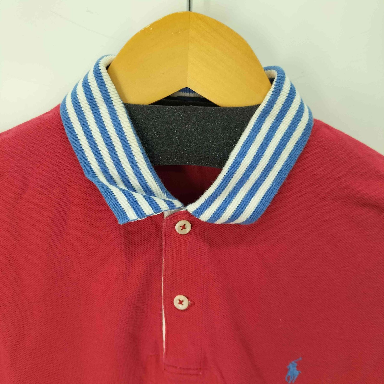 ポロバイラルフローレン Polo by RALPH LAUREN ポニー刺繍 前V クルー