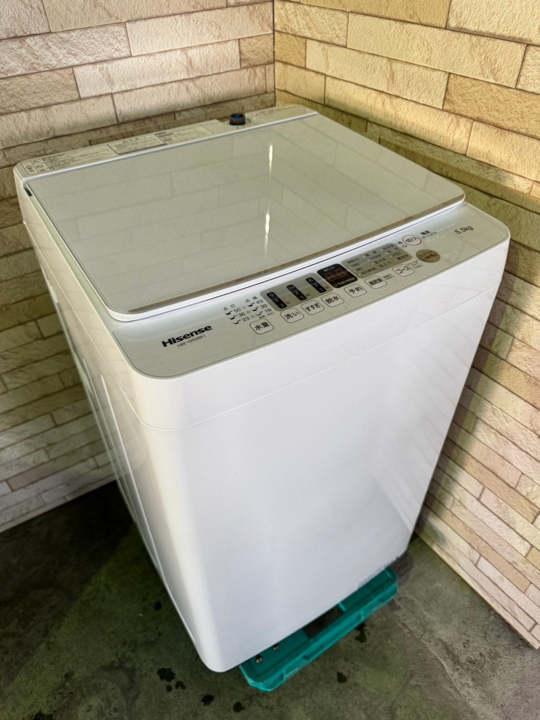 美品！大阪送料無料☆3か月保障☆洗濯機☆5.5kg☆HW-G55BK1☆-386 