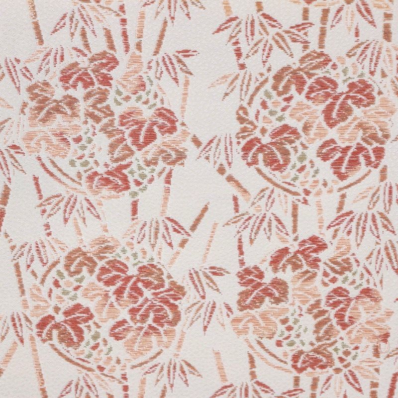 袋帯　黄櫨染　花　唐織　名物裂　ベージュ　ゴールド　/B135 袋帯 黄櫨染 花 唐織 名物裂 ベージュ ゴールド /B135 - メルカリ