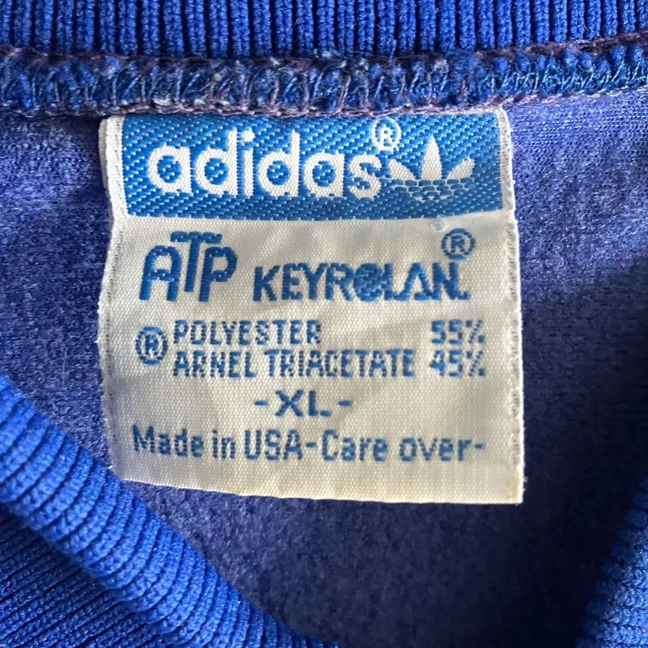 XL！ adidas アディダス ATPトラックジャケット ジャージ 青 白