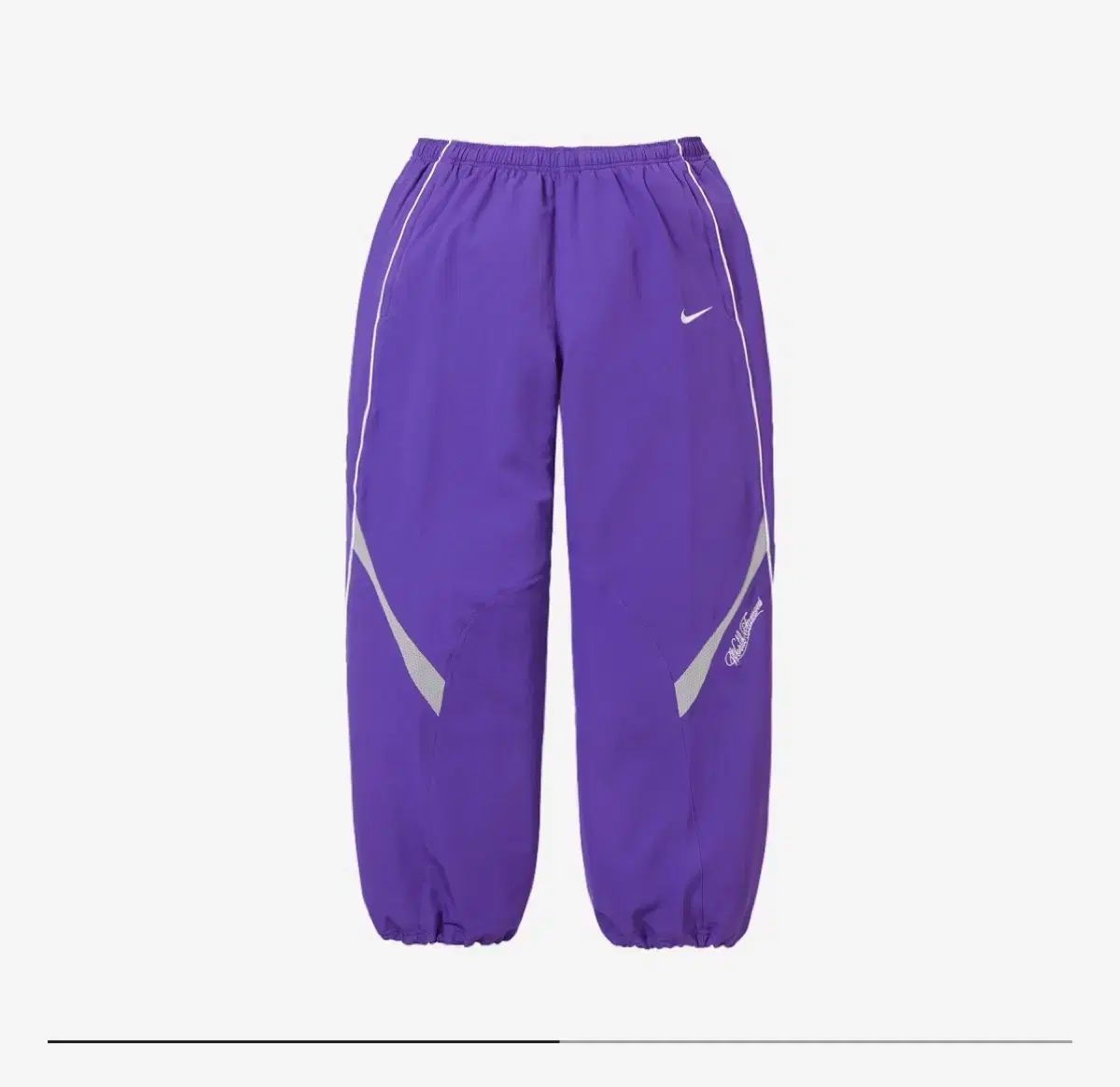 L Supreme シュプリーム x Nike ナイキ トラック パンツ 紫