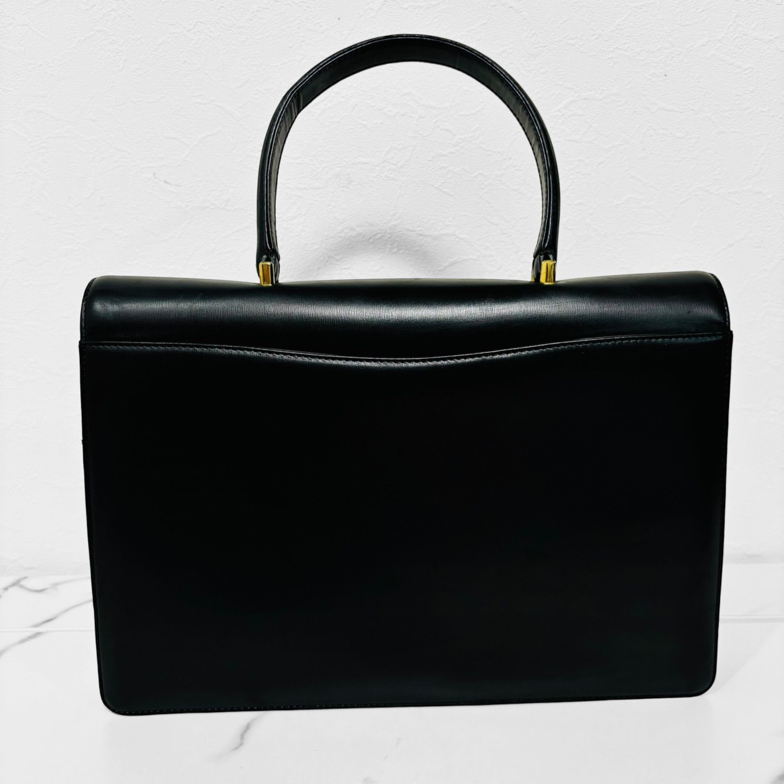 一 番 安い 商品 傳濱野 ハンドバッグ レザー ゴールド金具 黒 【公式