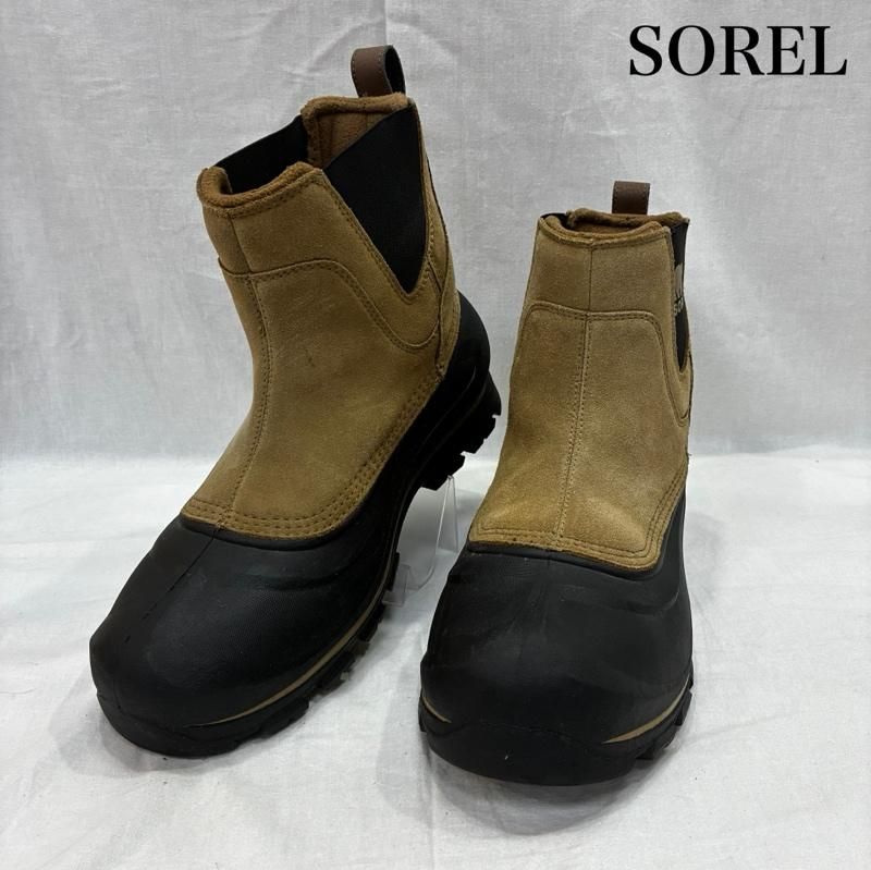 SOREL ソレル アウトドアシューズ NM2738 BUXTON PULL ON WP スノーブーツ brown US10|28cm 防水 スエードブーツ