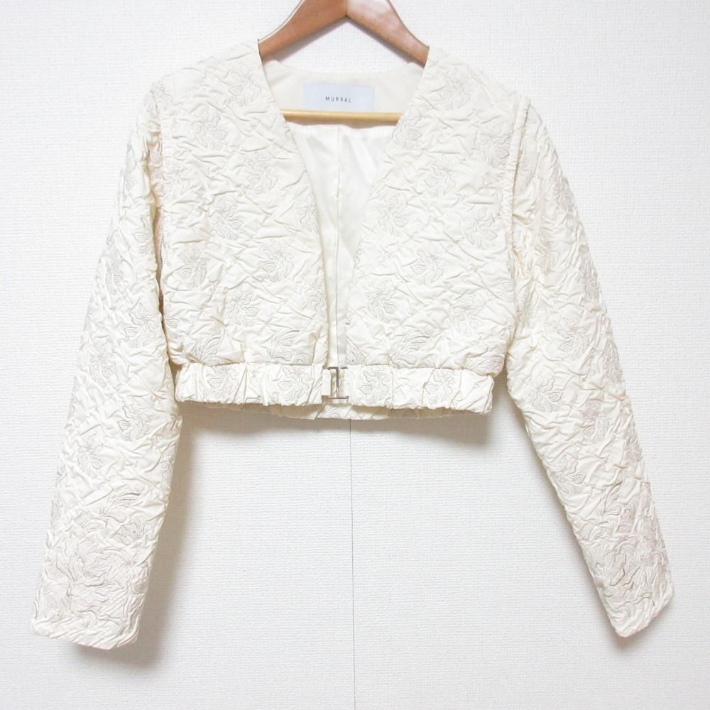 美品 24AW MURRAL ミューラル Dahlia shrinking embroidery top 美品 24AW MURRAL ミューラル Dahlia shrinking embroidery top