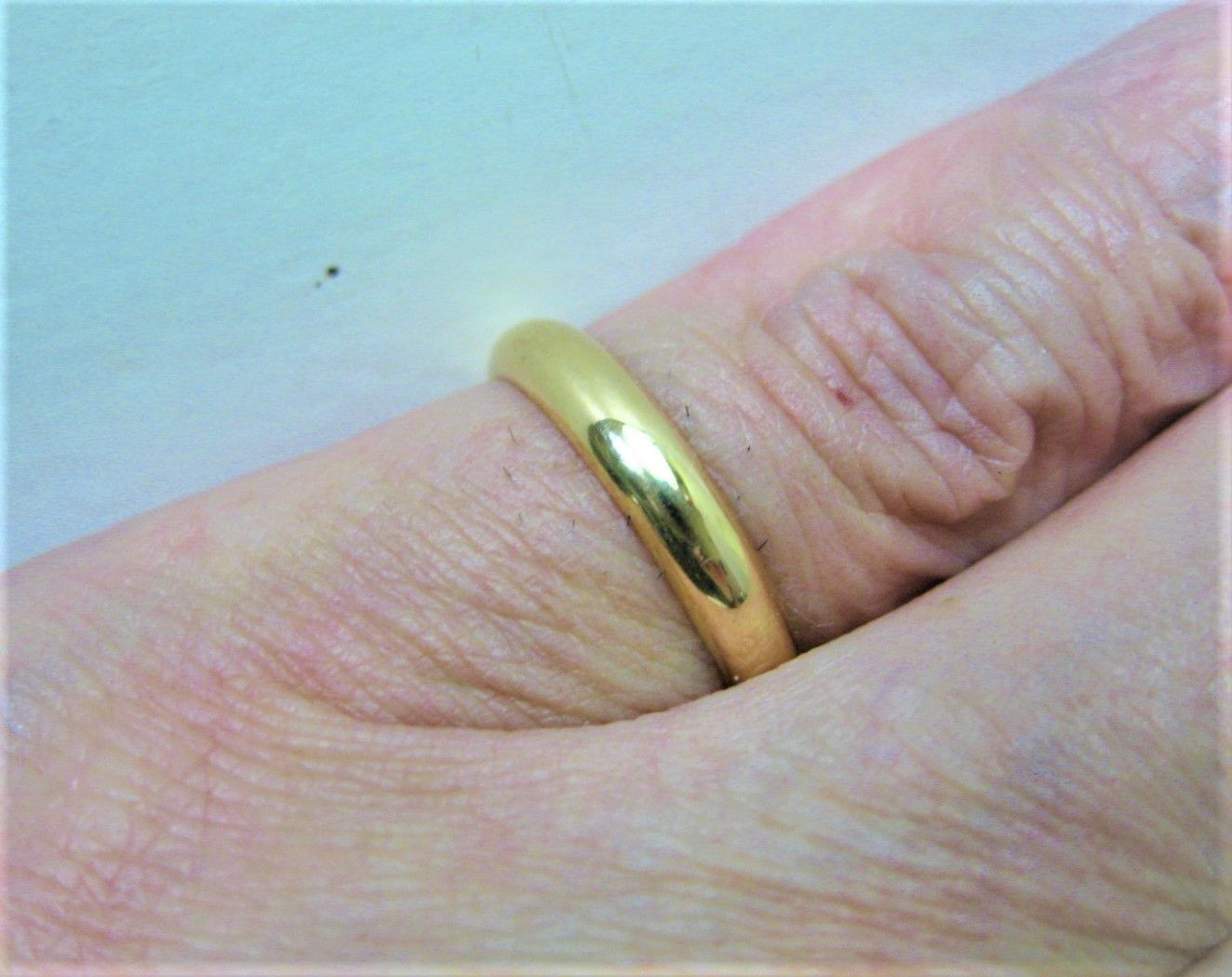 三越 K18 18金マリッジリング 甲丸 サイズ＃12～#12.5 結婚指輪　c