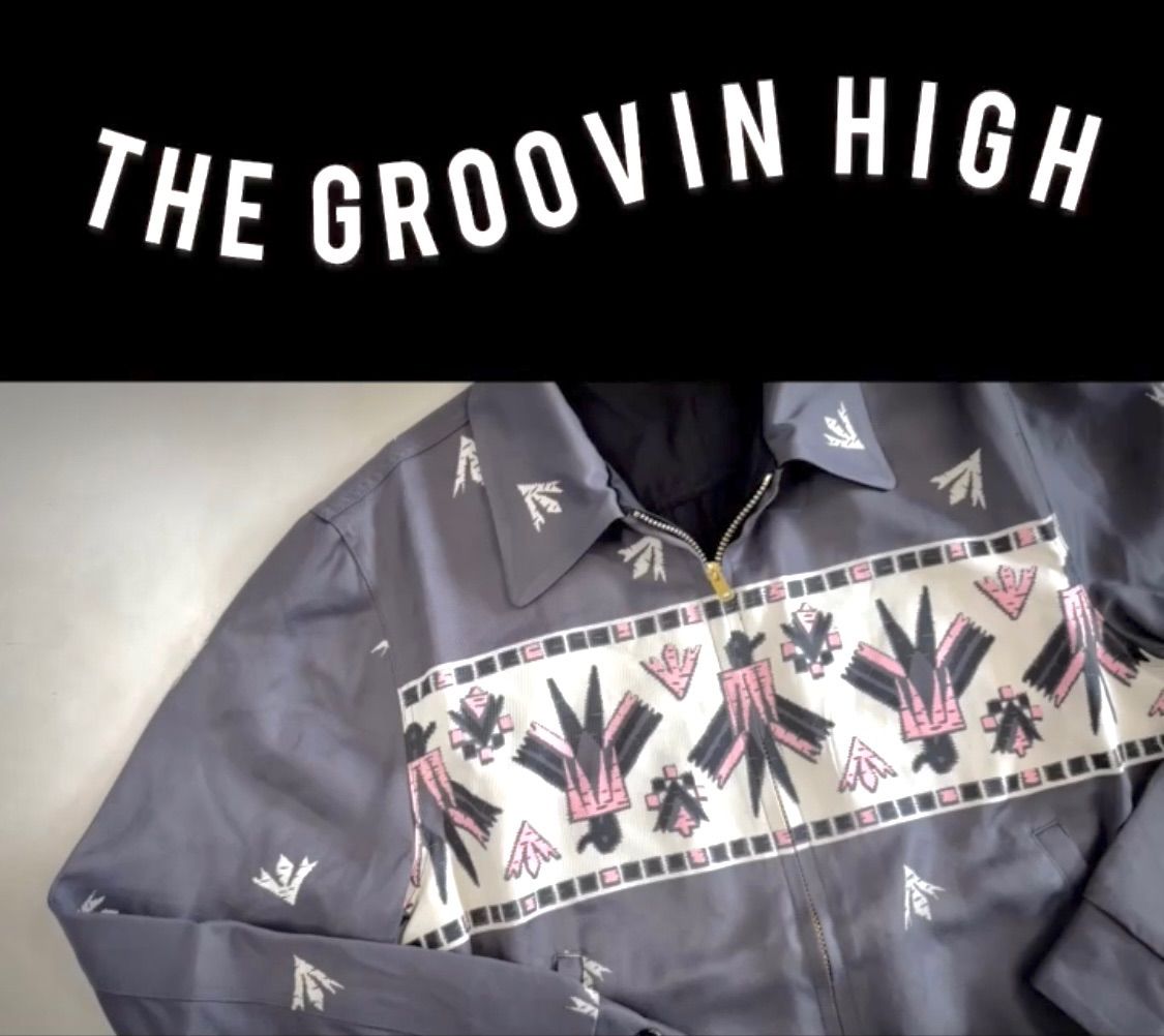 The GROOVIN HIGH ギャバジンジャケット サンダーバード柄 THE GROOVIN HIGH 1950's STYLE THUNDERBIRD GABARDINE JACKET