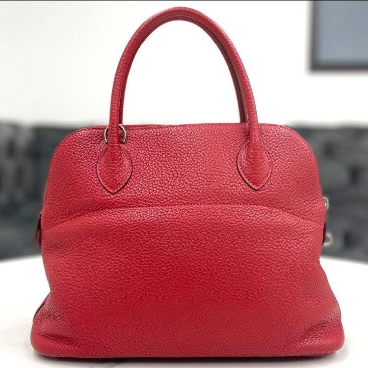 美品☆　エルメス　ボリード31　トリヨンクレマンス　赤　2way　□P刻印 美品☆ エルメス ボリード31 トリヨンクレマンス 赤 2way □P刻印