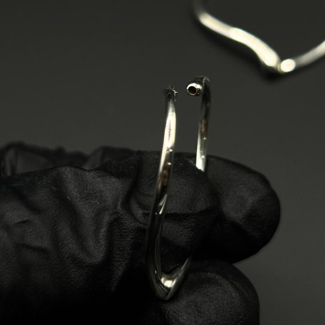 美品】Tiffany & Co オープンハート フープ ピアス SV925 - メルカリ