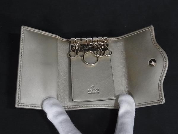 GUCCI グッチ キーケース インターロッキングG 282432 ベージュ  