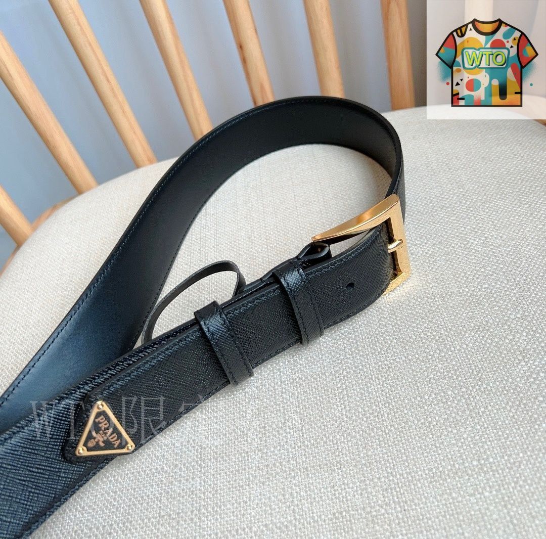 毎日が輝く【PRADA】モダンデザイン レザーベルト 今日特価】Prada プラダ レザーベルト-3 - メルカリ
