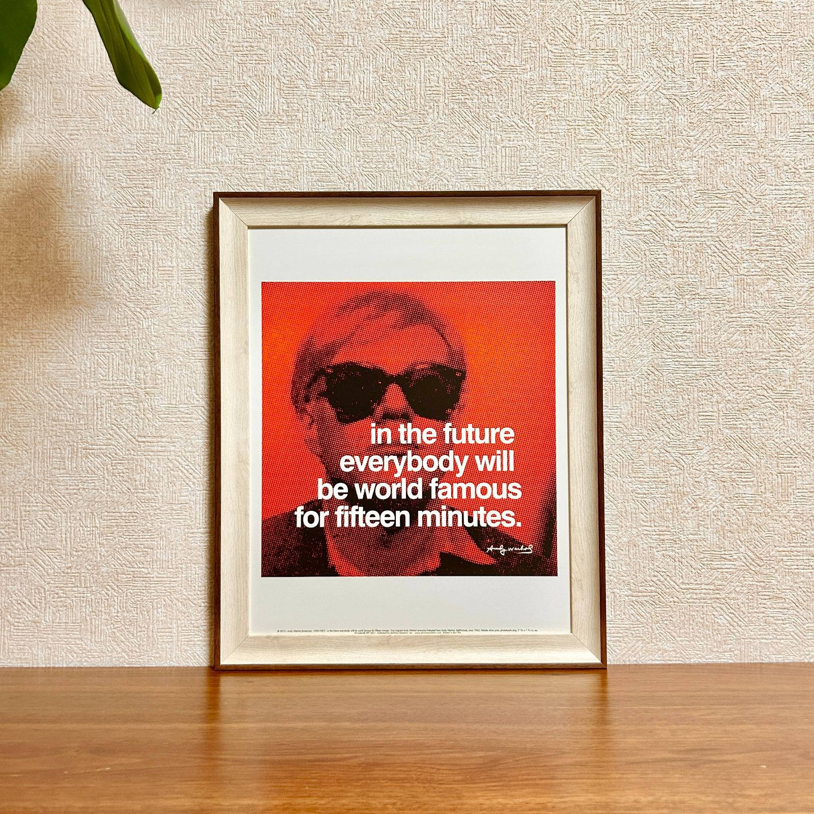 アンディウォーホル　Andy Warhol ドル　$ 額縁　ポスター アンディウォーホル Andy Warhol ドル $ 額縁 ポスター 1990's