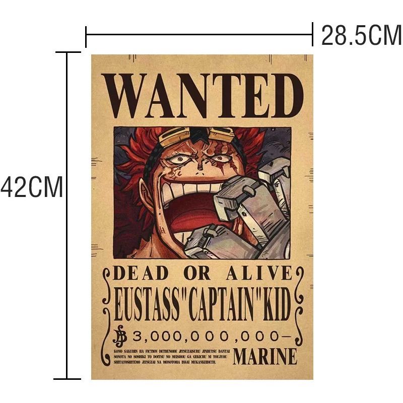 新品】ユースタス キャプテン キッド 30億 手配書【ONE PIECE】 - メルカリ