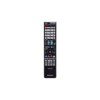 【】シャープ 液晶テレビ用リモコン RRMCGB097WJSA(0106380439)(ブラック)