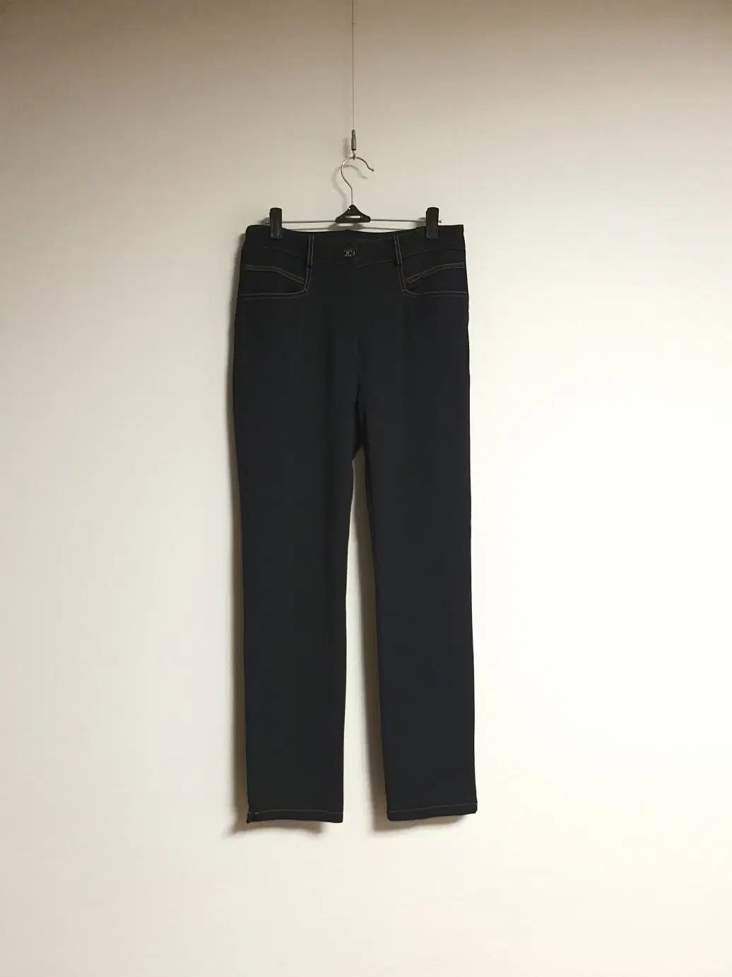 TIME タイム TIME エンブレム ロゴ スリムフィット パンツ 55 サイズ