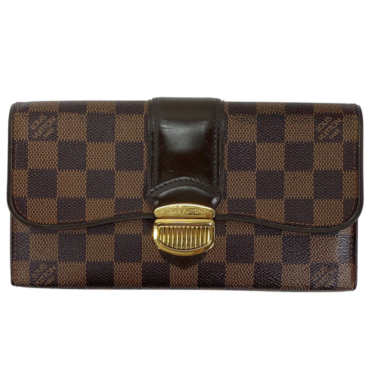 ルイ ヴィトン Louis Vuitton ポルトフォイユ システィナ 二つ折り 長財布 ダミエ ブラウン N61747 レディース