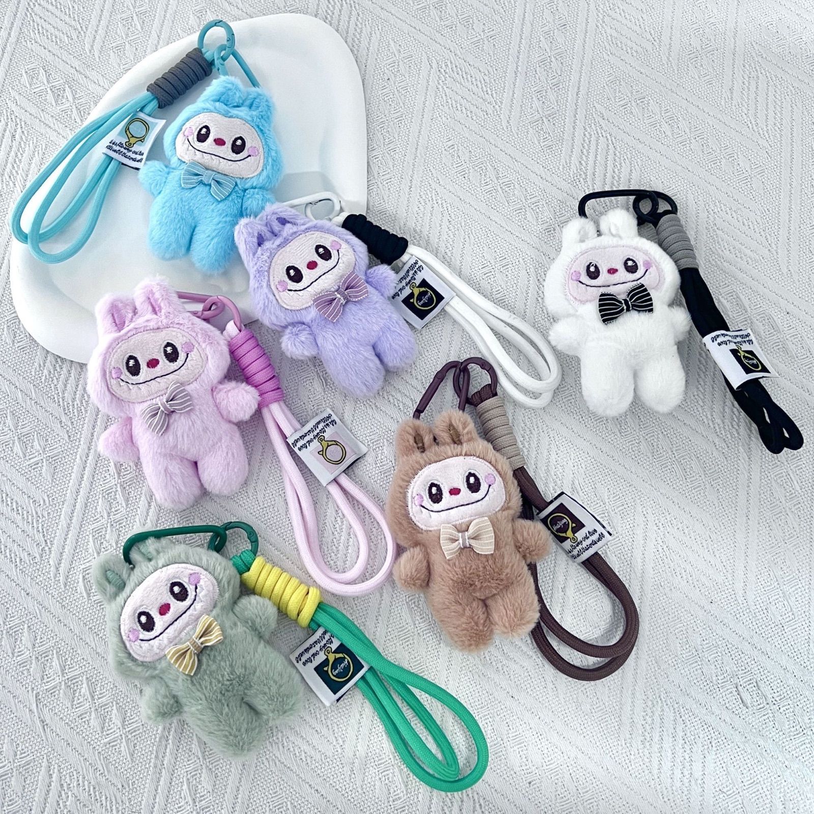 LABUBU ぬいぐるみ 6体セット もこもこキーホルダー Labubu(ラブブ) 翌日発送 ぬいぐるみ キーホルダー ラブブ 6体