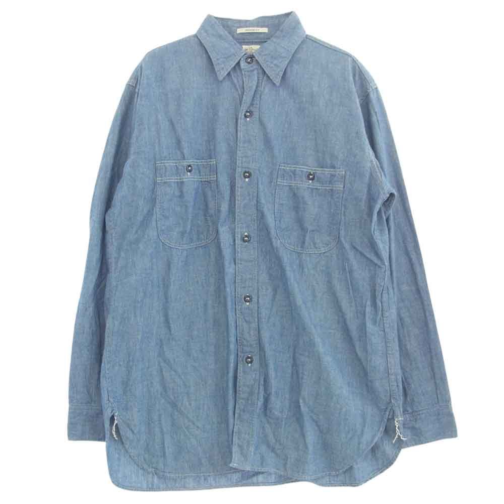 orSlow オアスロウ シャンブレー ライト デニム ワーク シャツ