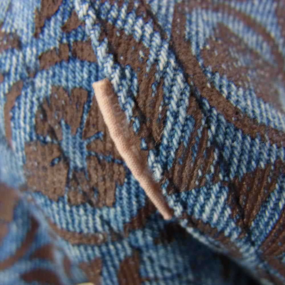 EVISU エヴィス 家紋 デニム 総柄 カバーオール ジャケット【中古