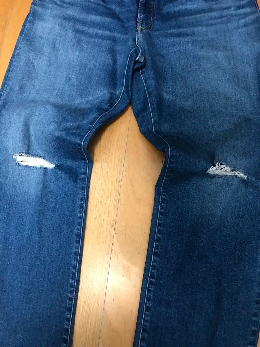 GU アンダーカバー コラボ ジッパー ダメージ デニムパンツ デニム L