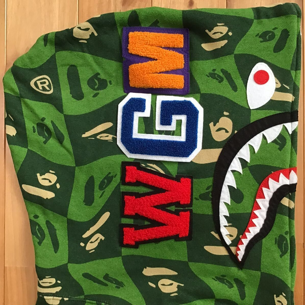 2XL BAPE FACE LOGO シャーク パーカー a bathing ape shark full zip hoodie エイプ ベイプ  アベイシングエイプ XXL - 百貨店の販売