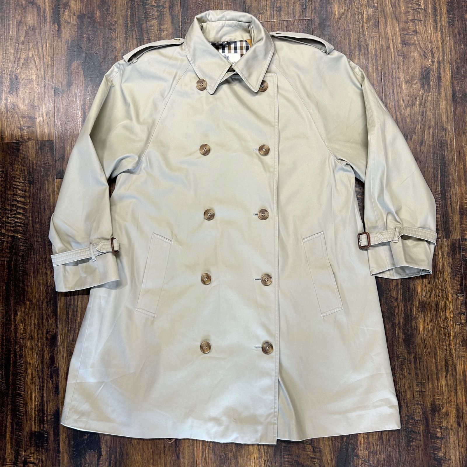 Aquascutum アクアスキュータム トレンチコート ハウスチェック - メルカリ