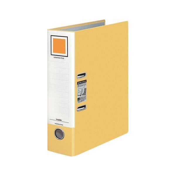 まとめ コクヨレバッチファイル A4タテ 2穴 480枚収容 48mmとじ 背幅76mm 黄 フ-AL290Y 1冊 ×5セット