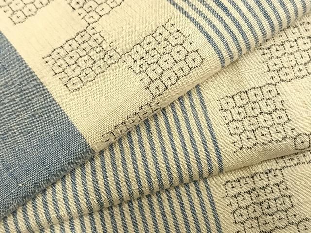 平和屋着物○結城紬 80亀甲 吉祥文 正絹 逸品 AAAW4064np