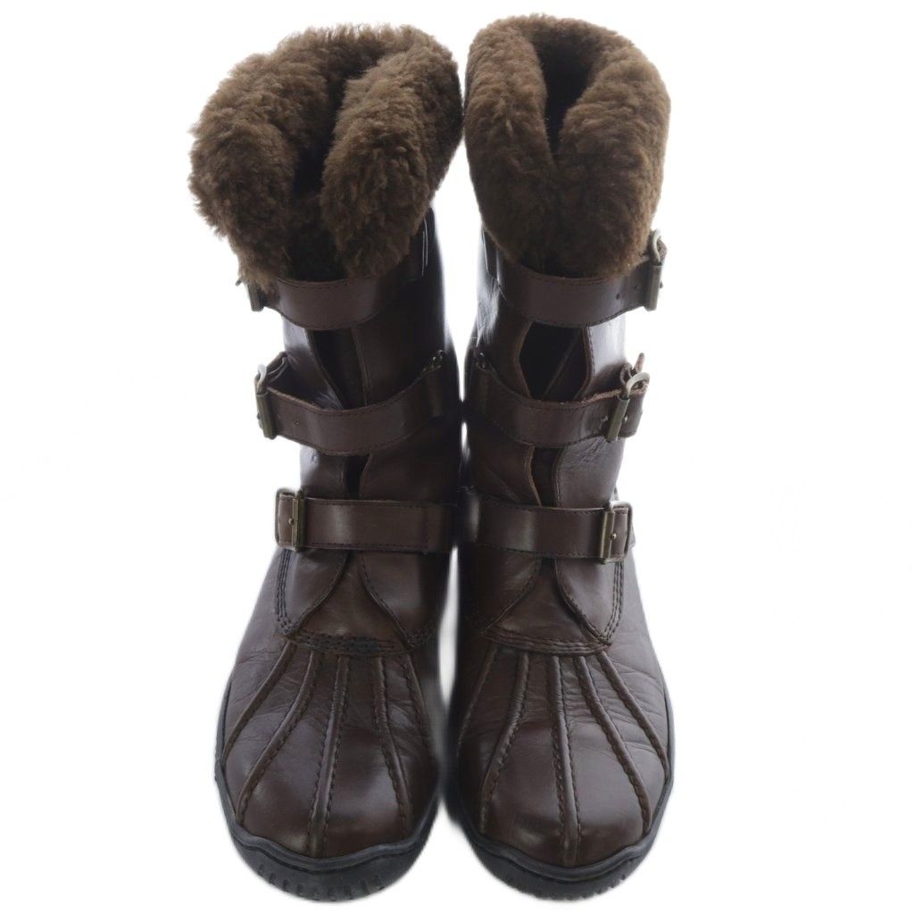 LAUREN RALPH LAUREN レザー ショートブーツ ラルフローレン RALPH LAUREN ベルト ショートブーツ レザー 6.5