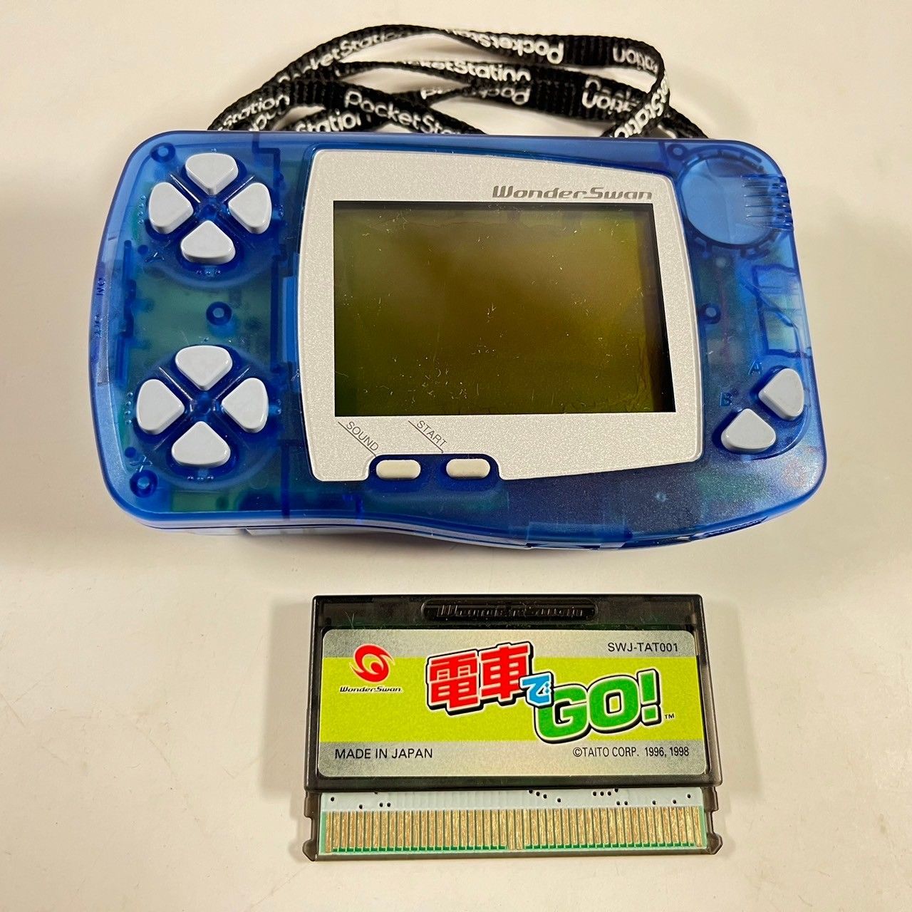 ジャンク品】バンダイ ワンダースワン体 + ゲームカートリッジ3本