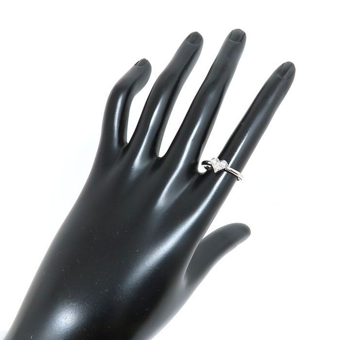 ティファニー　センチメンタルハートリングPt950　ダイヤモンド3P TIFFANY&Co ティファニー センチメンタル ハート 3P ダイヤ