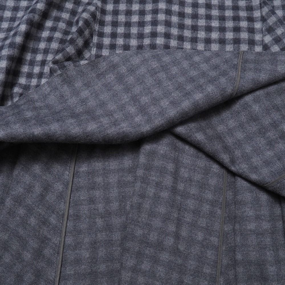 □美品□Drawer ドゥロワー ワンピース サイズ38 ノーカラー チェック  