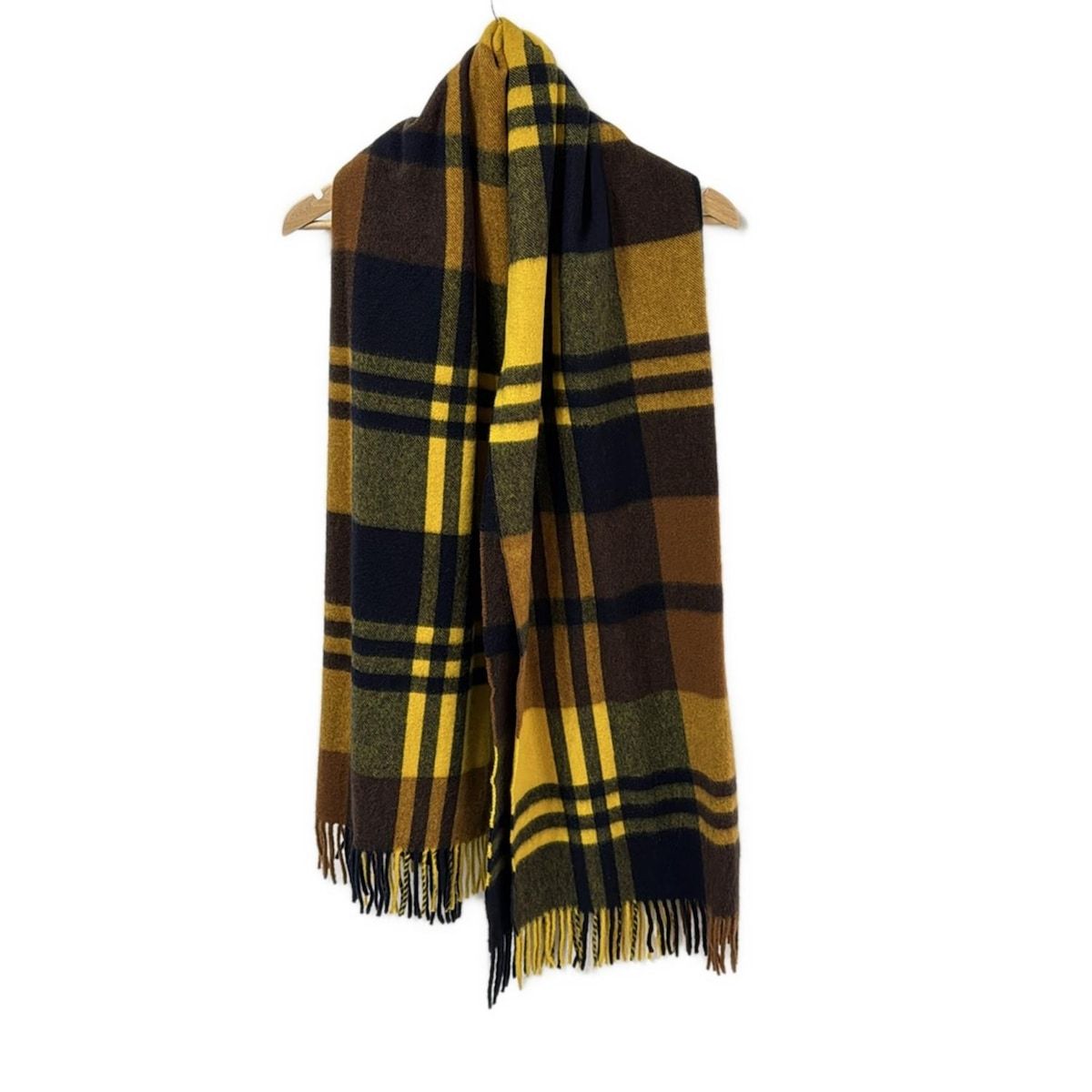 ジョシュアエリス イエローチェックストール ジョシュアエリス