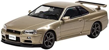 CARNEL 1|43 日産 スカイライン GT-R Mspec Nur BNR34 2002 Silica Brass 完成品 CN430201