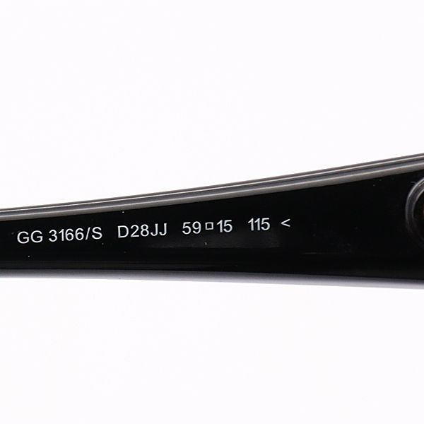 良品 グッチ GG3166/S サングラス 黒 NKG - メルカリ