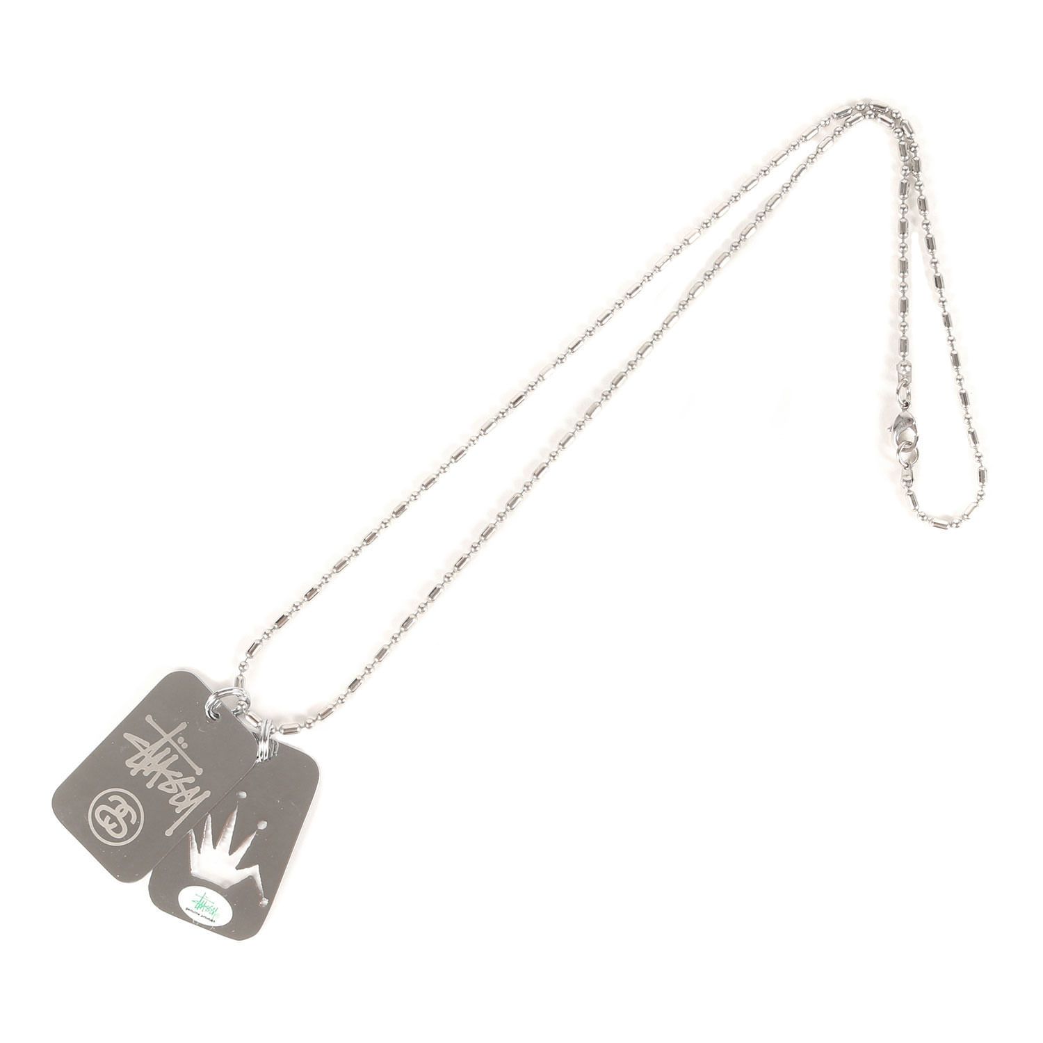 Stussy Jewelry S Pendant Necklace Silver - アクセサリー