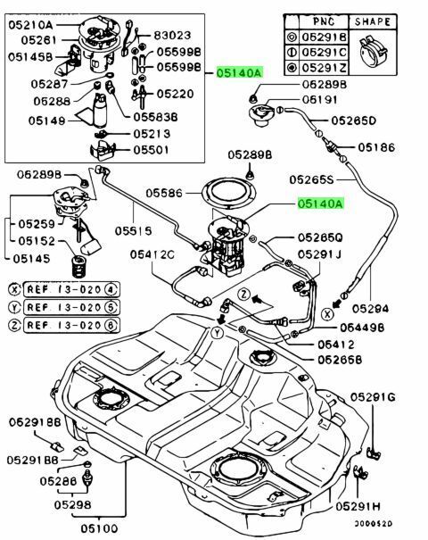 ★新品 三菱 CT9A ランサーエボリューション ランエボ 7 8 9 純正 燃料タンクポンプ&ゲージ ASSY Fuel Tank Pump & Gauge Assembly