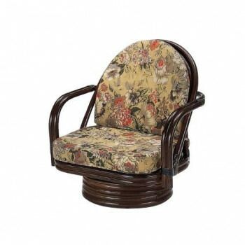 今枝商店 Romantic Rattan 籐回転座椅子 ミドルタイプ S776B