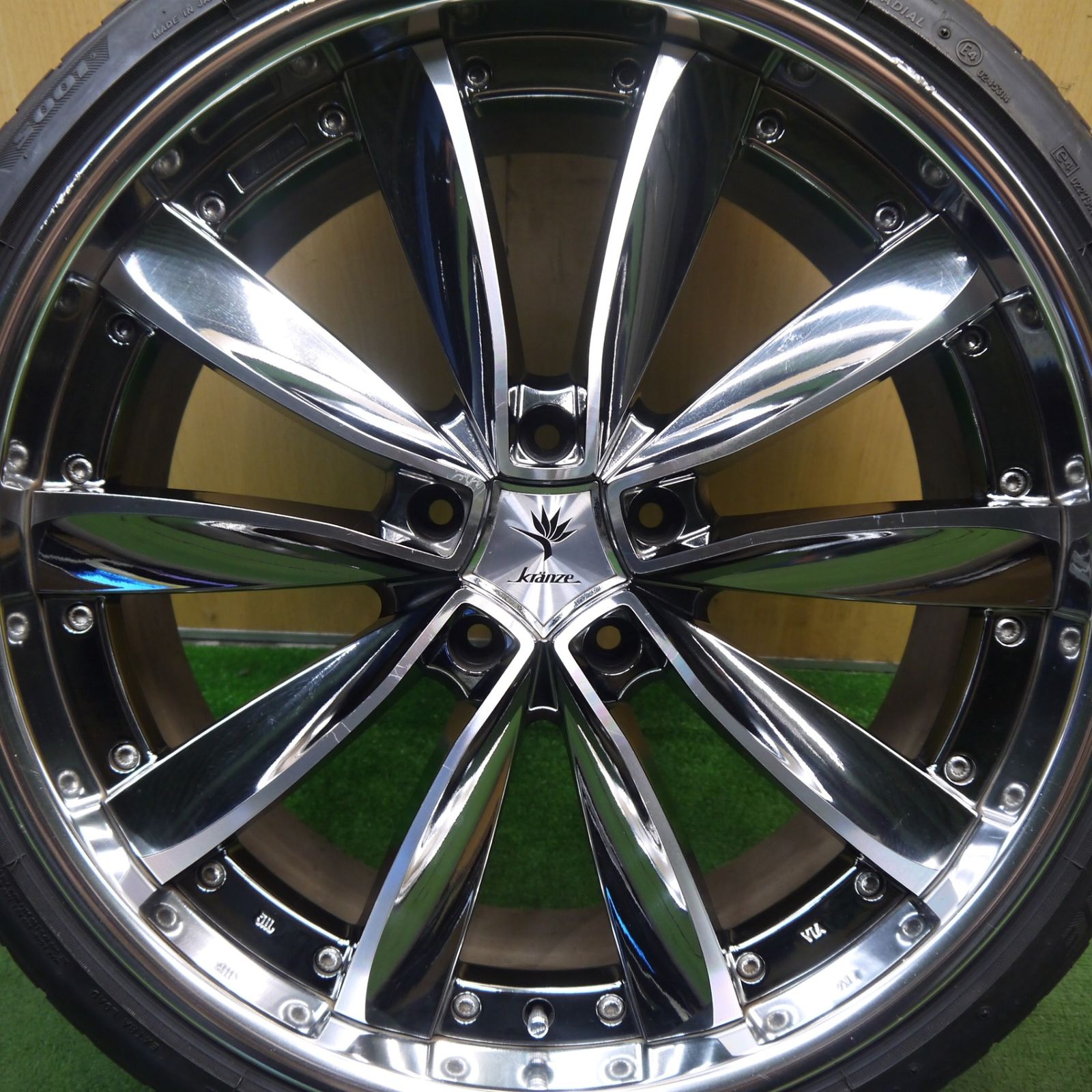 ちょうさん専用 バリ溝！8.5分！1本☆Kranze CHRISHNA 255/30R20 ブリヂストン