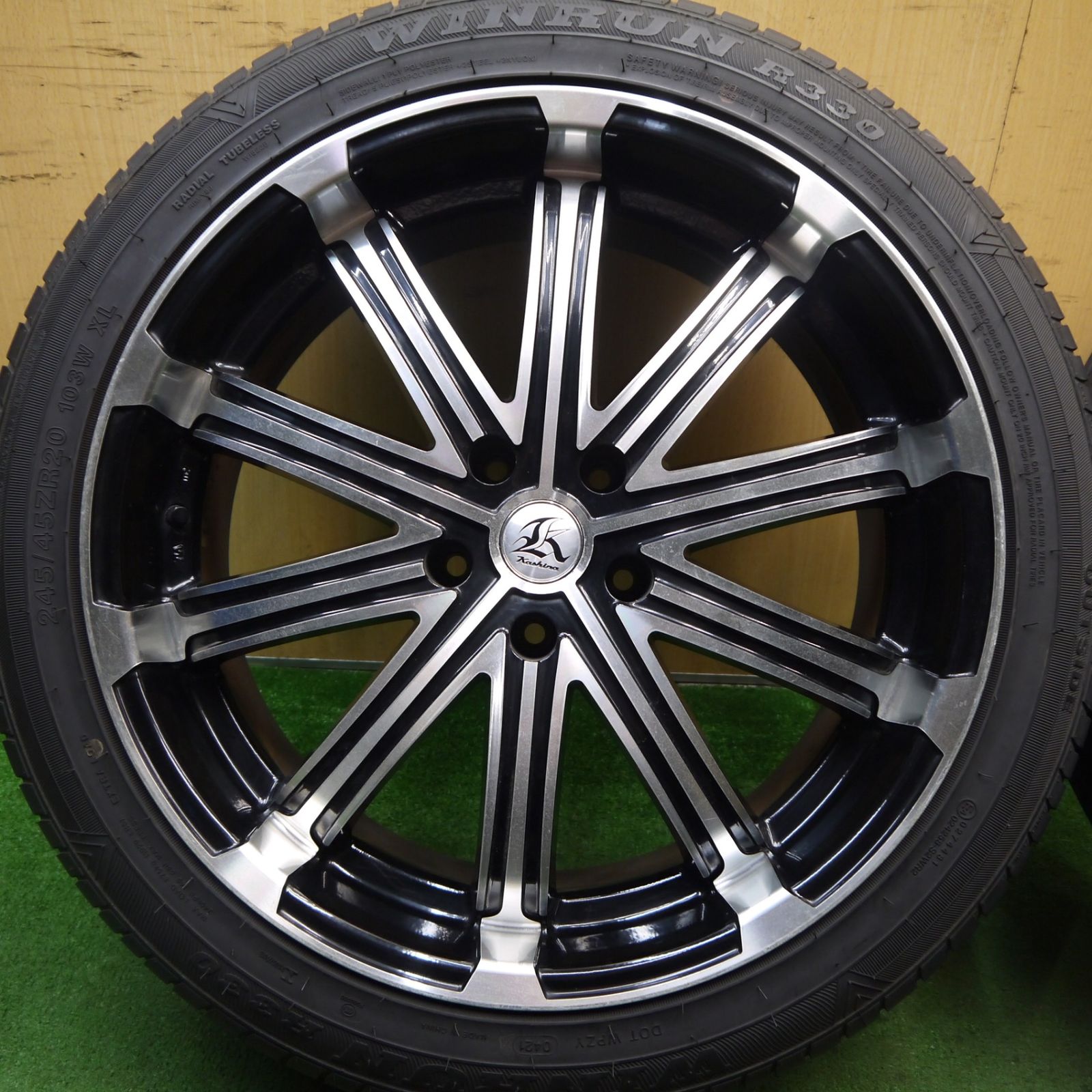 4本価格！21年☆KASHINA V1 245/45R20 ウィンラン R330 カシーナ 20 