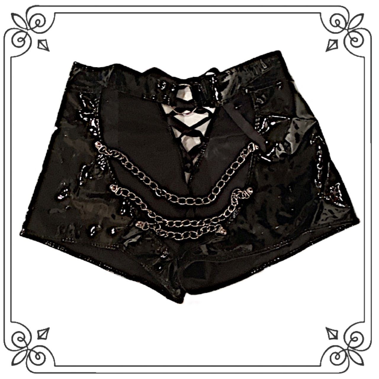 新品☆ロサンゼルス輸入】ボンテージ編み上げ＆ループチェーン付き  