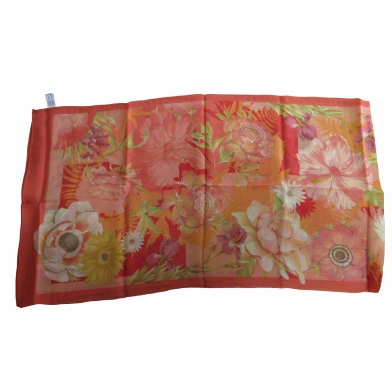 Salvatore Ferragamo 花柄シルクスカーフ Salvatore Ferragamo 花柄